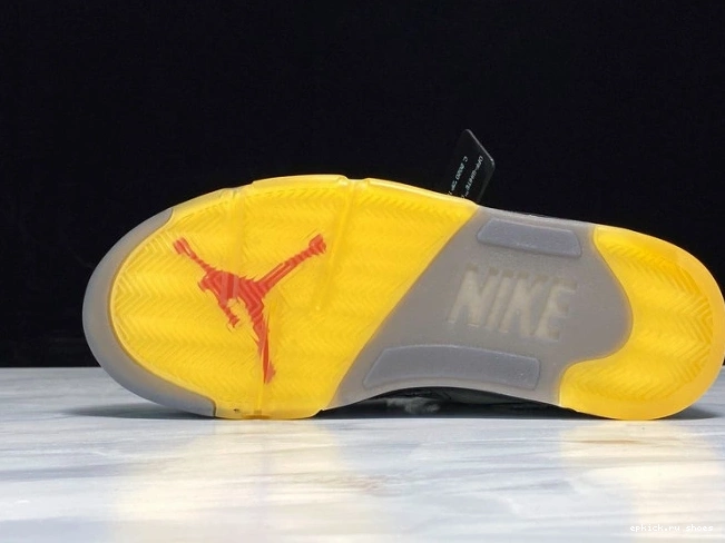 Cheap Jordan 5 Off-White CT8480-001 x Black Air 0822